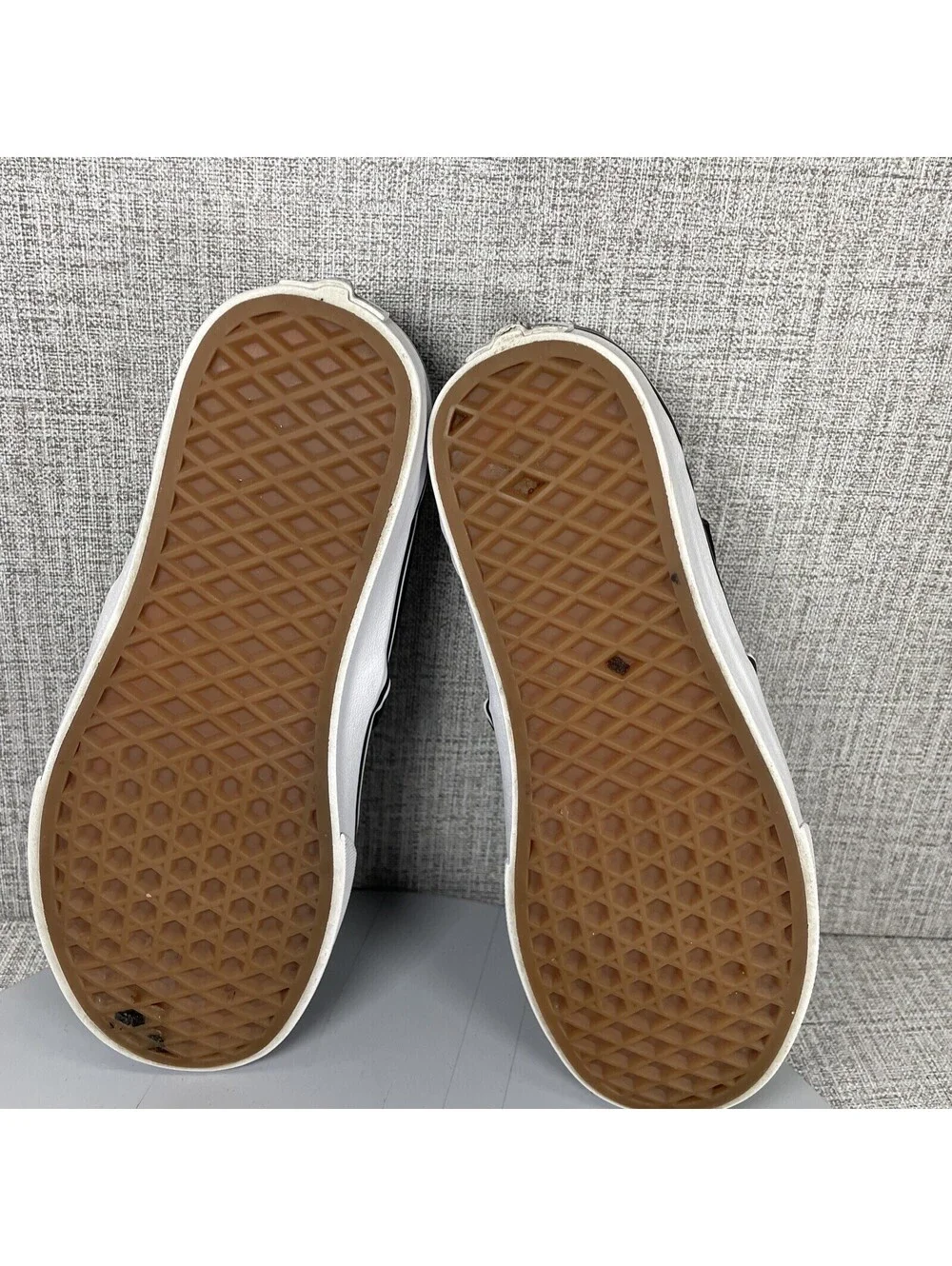 Vans Asher Perforated Slip On Sneaker Shoes Skate Loafers Black Size 6.5